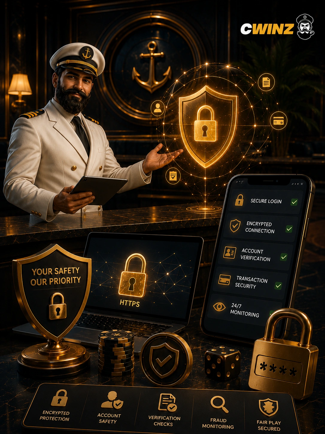 Cwinz account security and safe play