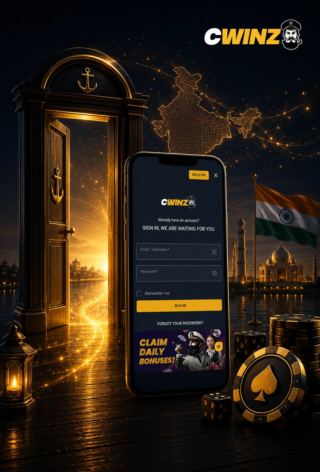 Cwinz Login - Access Games, Sports Betting and Your Balance in India